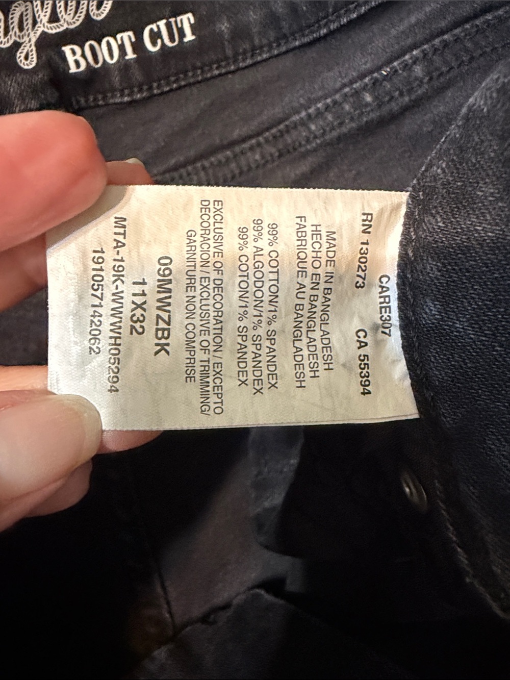 Wrangler Black Flared Wide-Leg Jeans - Picture 5 of 5